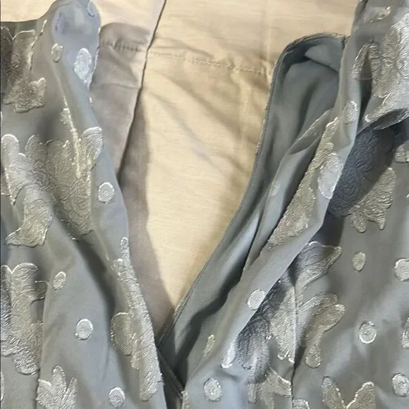 Blue Floral Long Sleeve Romper mi ami size M - Picture 7 of 7